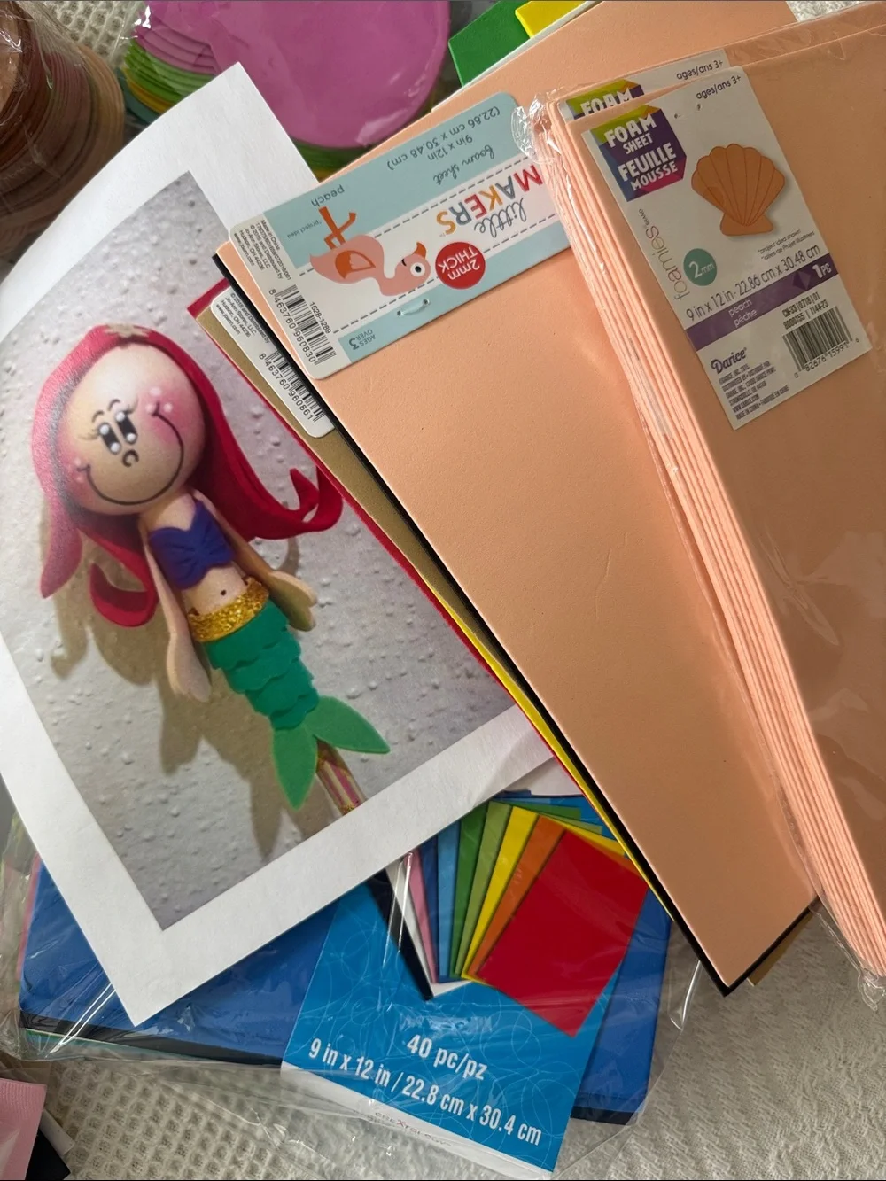 Foam crafting supplies